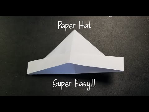 How to make a Paper Hat Super Easy!!!