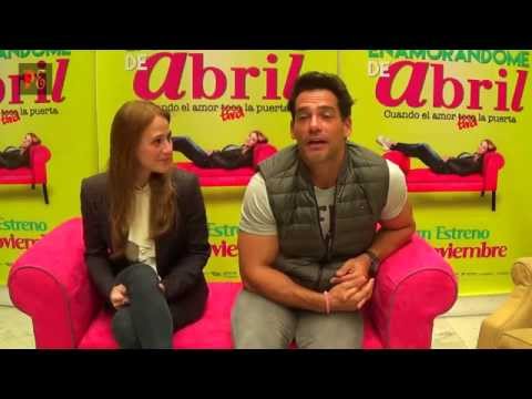 CRISTIAN DE LA FUENTE - ILITHYA MANZANILLA - ENTREVISTA - ENAMORANDOME DE ABRIL - CINE