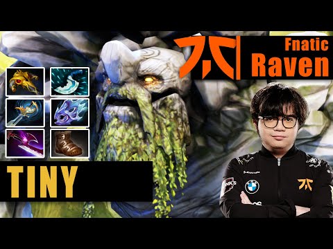 Tiny Safelane | Fnatic.Raven | PRO TINY CARRY BUILD MOON SHARD EZ DAMAGE | 7.31b Gameplay Highlights