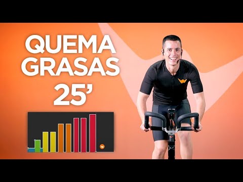 Complete indoor cycling class to burn fat in 25 minutes