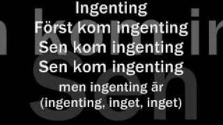 Kent - Ingenting [Lyrics]
