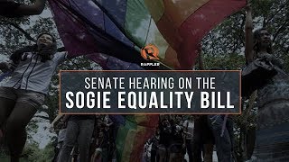 Senate hearing on the SOGIE equality bill