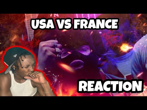 AMERICAN REACTS TO U.S. DRILL Rap Vs. French DRILL Rap FT. NISKA, LIL DURK, KALASH CRIMINEL