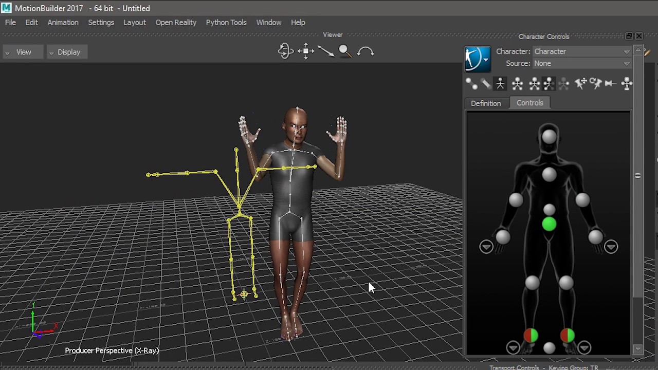 Screenshot of Motion Builder