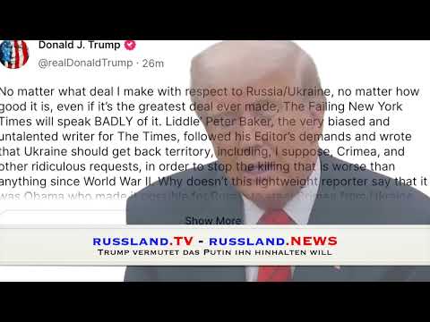 Trump vermutet, dass Putin ihn hinhalten will Trump vermutet, dass Putin ihn hinhalten will