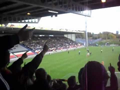 thistle fans against Airdrie
