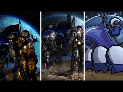 StarCraft Original vs Rematered vs Cartooned - Intro + Victory + Defeat Screen Artwork Comparison