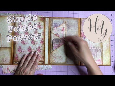 Folded Paper Pockets - Easy, Quick Paper Craft