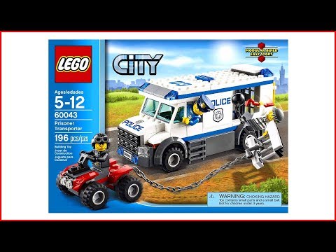 LEGO CITY 60043 Prisoner Transporter Toy Speed Build