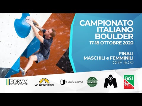 FASI Campionato Italiano Boulder 2020 - FINALI
