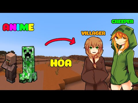 Creatures (Mobs) And Their ANIME FORM IN MINECRAFT