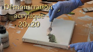 Abstrakte malerei/ How to paint/Demo Peinture abstraite/Abstract Art /Pintura abstracta