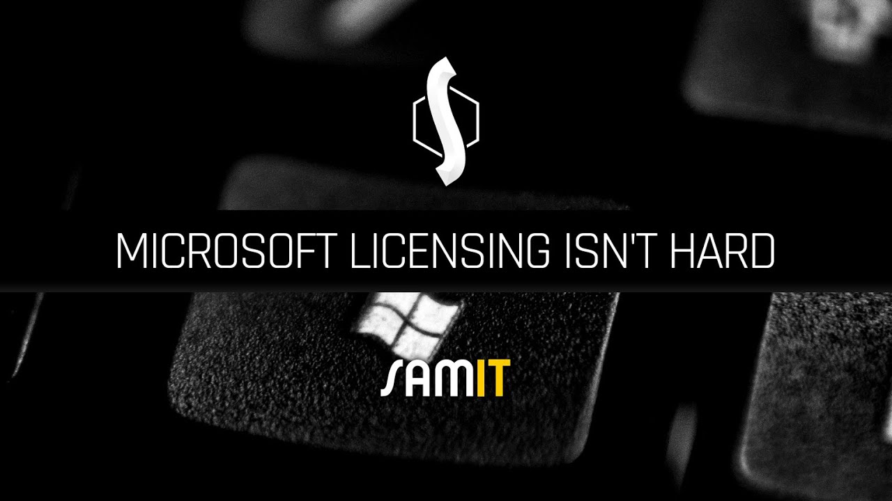 Microsoft Licensing Isn't Hard