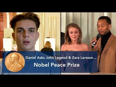Daniel Asks John Legend and Zara Larsson... | Nobel Peace Prize Concert Press Conference