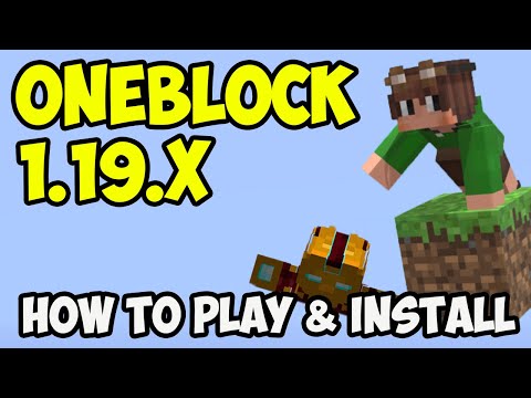 Udisen - How to get OneBlock Map for Minecraft 1.19.4 - download & install OneBlock 1.19.4 compatible