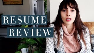 Resume Tips &amp; Resume Review 2018  (Ep.1)