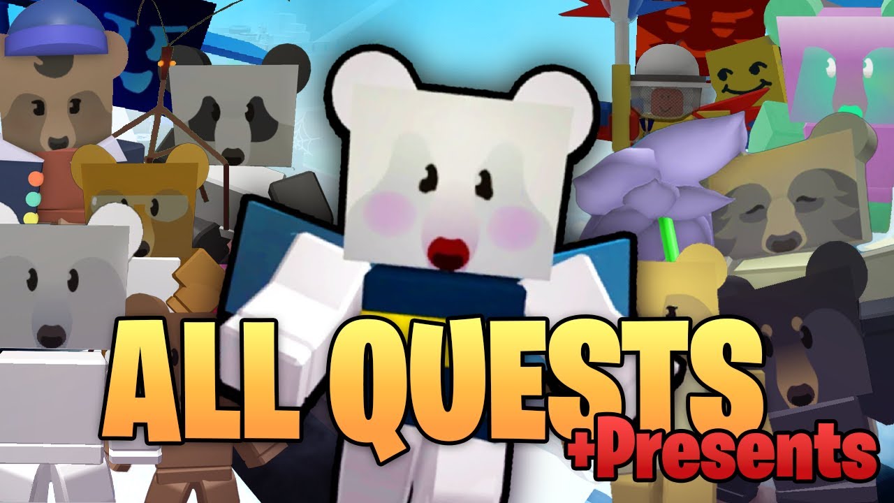 Completing All Beesmas Quests + Opening All Gift Boxes 1-14 | Bee Swarm Simulator