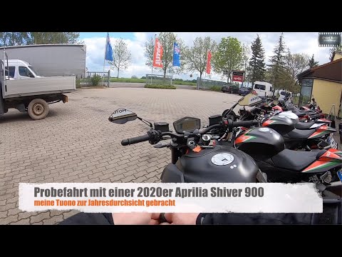 Probegefahren - Carbonveredelte 2020er Aprilia Shiver 900