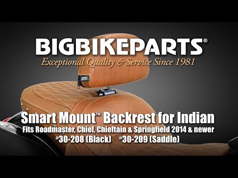 Smart Mount™ Drivers Backrest for Indian Motorcycles