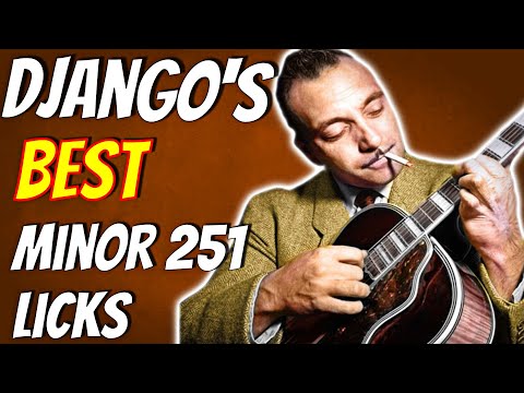 DJANGO'S pretty MINOR 251 licks - (EASY TO PLAY)