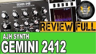 Video thumbnail for AJH Synth GEMINI 2412 REVIEW Dual Eurorack Modular (SEM) Filter Review by SonicVoltage