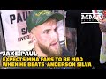 Jake Paul: Anderson Silva Could Make Biggest Career Payday Boxing Me | Paul vs. Silva | MMA Fighting