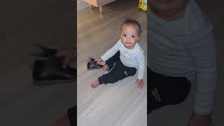 Pandemic Babies Try To Put On Shoes #shorts #youtubeshorts #viralshorts #viral #love #vlog #funny