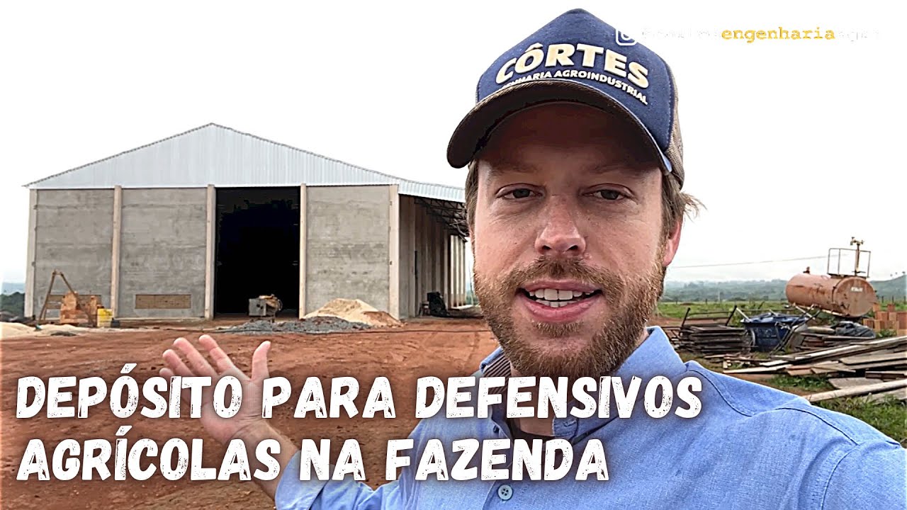 Depósito para agroquímicos na fazenda