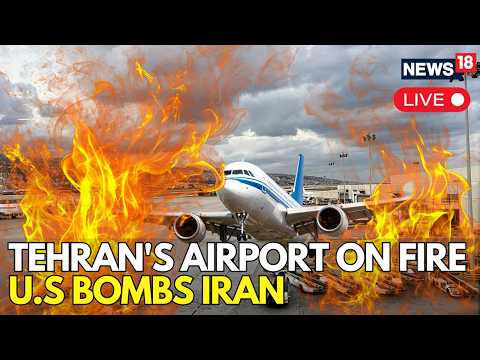 LIVE | Israel Launches New Airstrikes on Tehran as Mehrabad Airport Catches Fire | IRAN WAR NEWS
