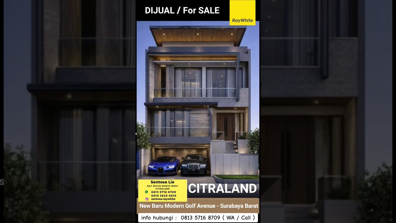 4 Milyaran Dijual Rumah Baru Golf Avenue Citraland Surabaya Barat - Hunian Golf Area Dekat Palimanan Ciputra Golf, Universitas Ciputra, Hokky Buah, Ciputra Hospital