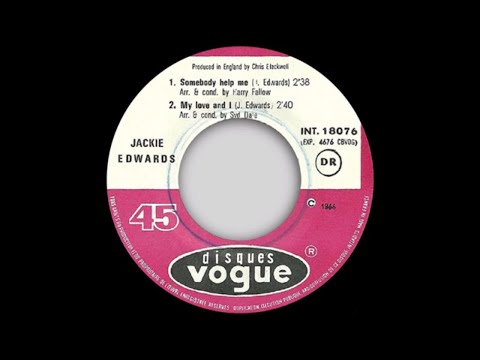 Jackie Edwards - Somebody Help Me - Disques Vogue (France) (E.P.) (NORTHERN SOUL)