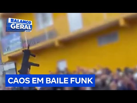 Criminosos exibem armas pesadas durante baile funk na zona norte de SP