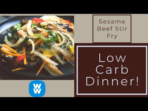 WW LOW CARB RECIPE SERIES | SESAME BEEF STIR FRY |...