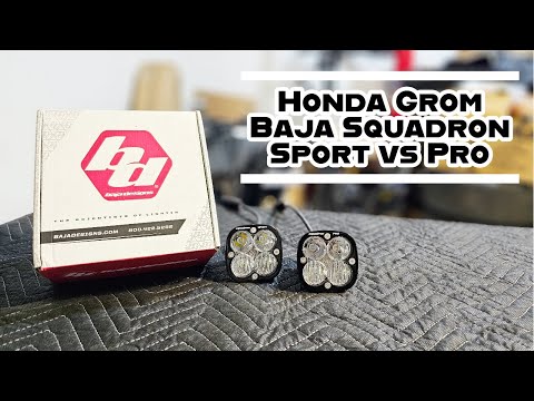 Honda GROM | Baja Designs Squadron Sport vs Pro
