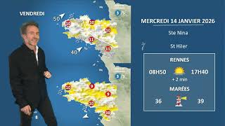Illustration de l'actualité La météo de votre mercredi 14 janvier 2026