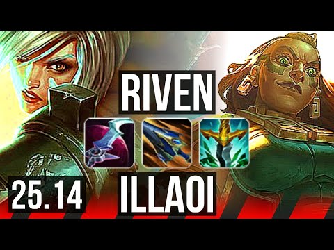 RIVEN vs ILLAOI (TOP) | 7/1/10, 1400+ games, Godlike | EUW Grandmaster | 25.14