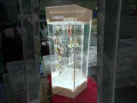Plastic transparent earring display stand