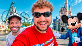 BRINO E AQUELES CARAS NO PARQUE DA DISNEY! - Vlog