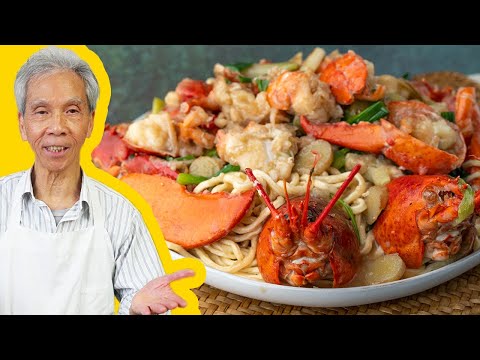 🦞  Dad's TASTY Lobster Yee Mein (龍蝦伊麵)!