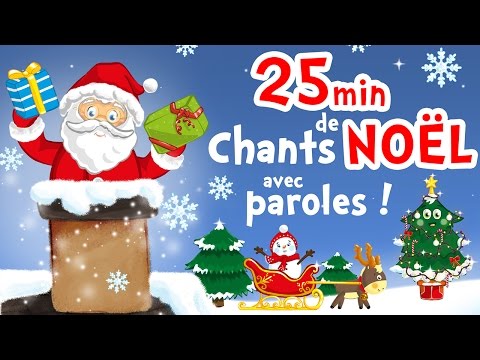 Merry Christmas ! - 25min of Christmas songs for kids and toddlers (with lyrics to learn french)