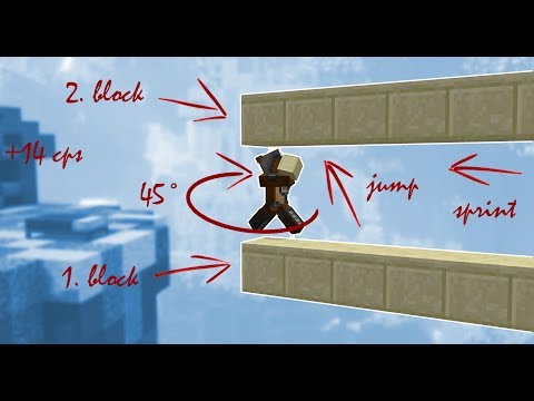 The Andromeda Method - The fastest bridging technique in Minecraft. (placing up to 14 blocks/sec)
