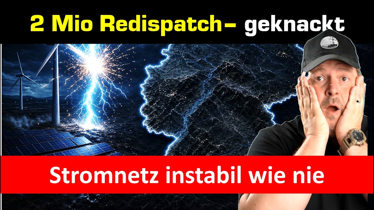 Neue Rekorde - 2 Mio Redispatch erreicht = instabilstes Stromnetz ever