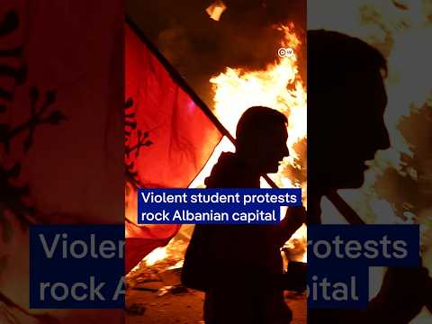 Violent student protests rock Albanian capital | DW News