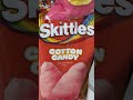 Skittles Cotton Candy Natural And Artificial Flavors Pink Yellow Red Orange Green Blue Purple