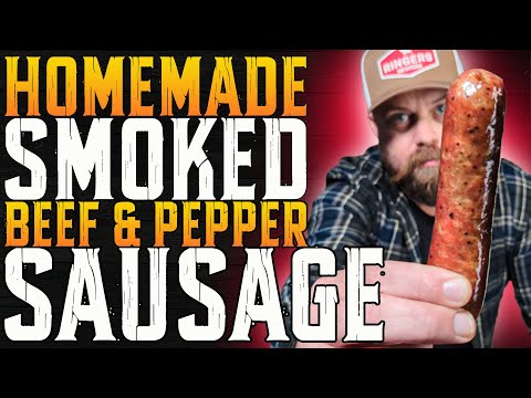 How to make Smoked Beef & Pepper Sausages | VEVOR Manual Sausage Stuffer