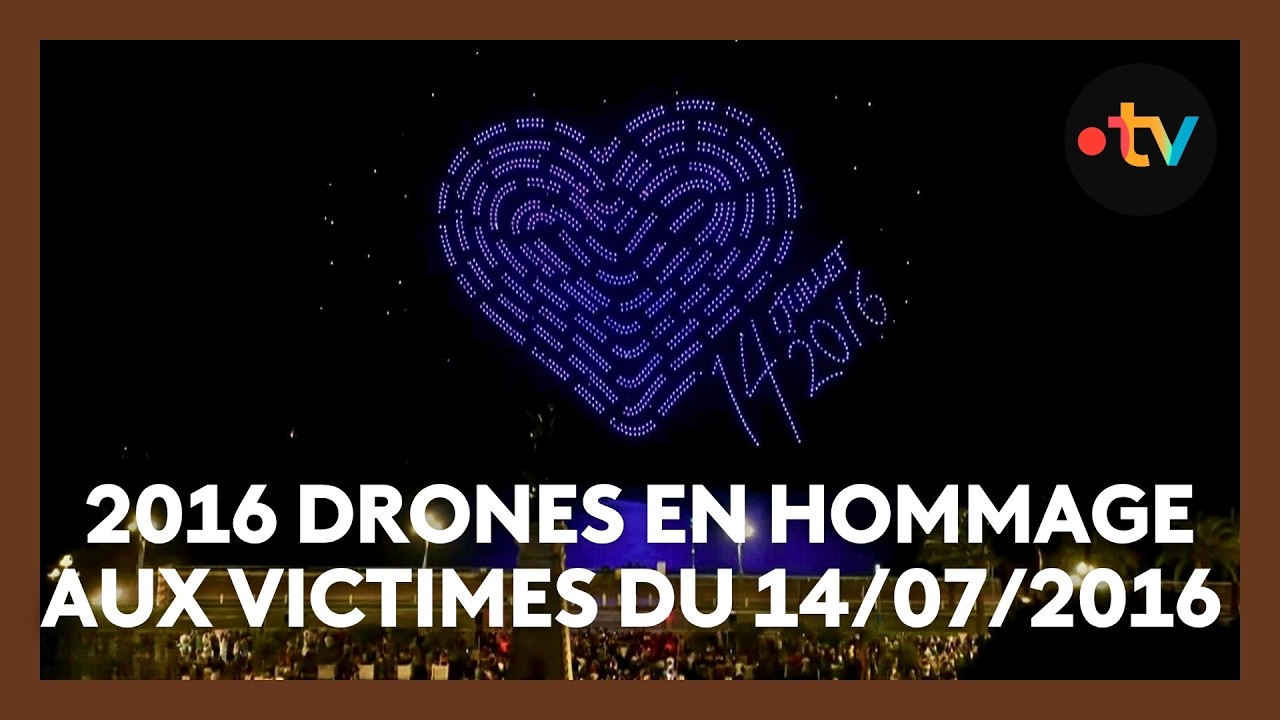 Illustration: Nice : 10 ans après l'attentat, un spectacle de drones au coût estimé entre 100 000 et 200 000 euros