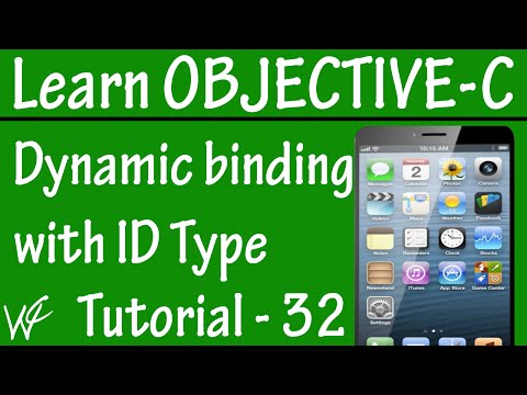 Free Objective C Programming Tutorial for Beginners 32 - Dynamic Binding with id Datatype