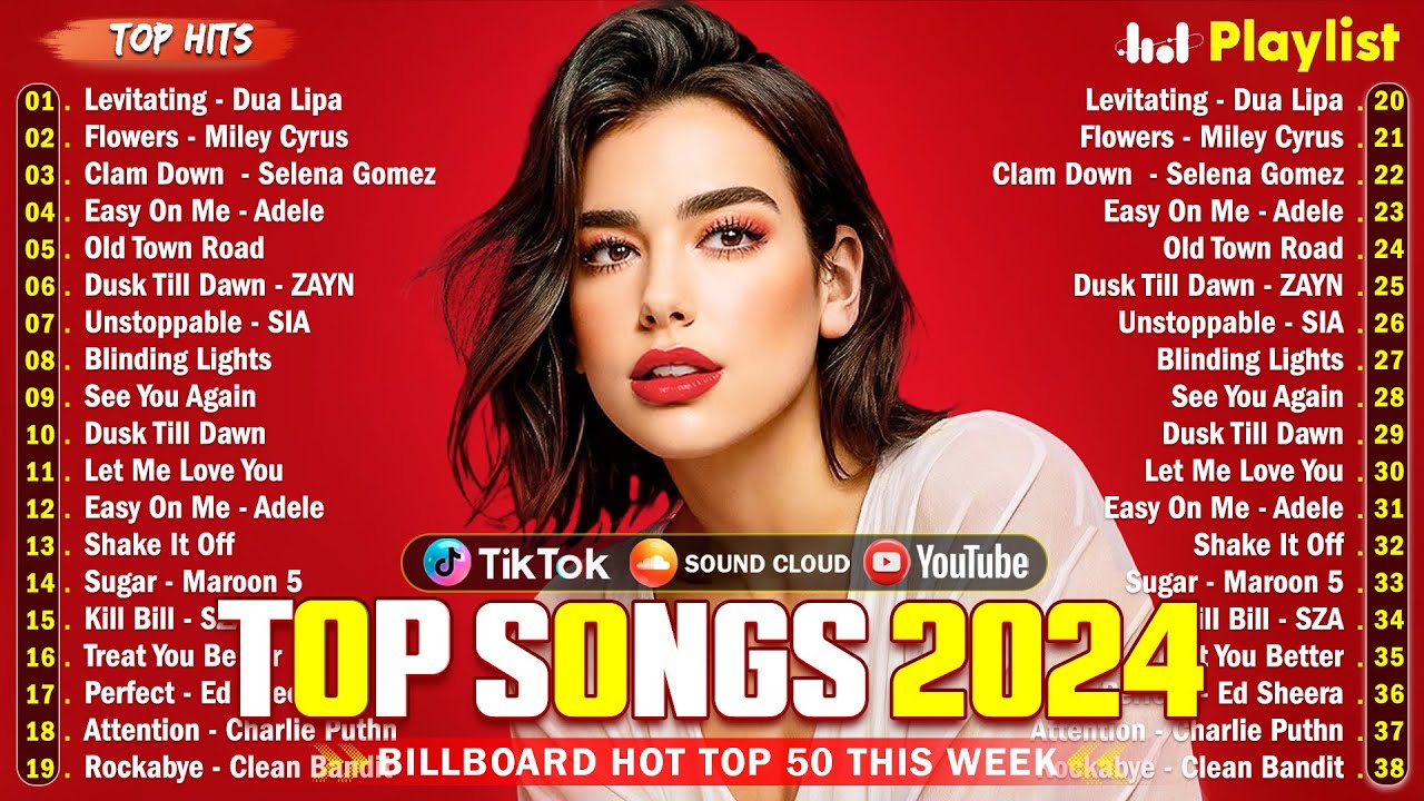 Adele, The Weeknd, Bruno Mars, Ed Sheeran, Maroon 5, Rihanna  💚 Billboard Top 50 This Week