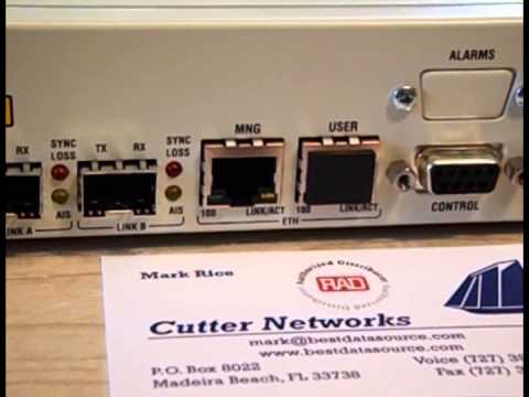 RAD Optimux 125 ( OP-125 ) Fiber Optic Multiplexer for 16 Channels of T1 and Ethernet over fiber