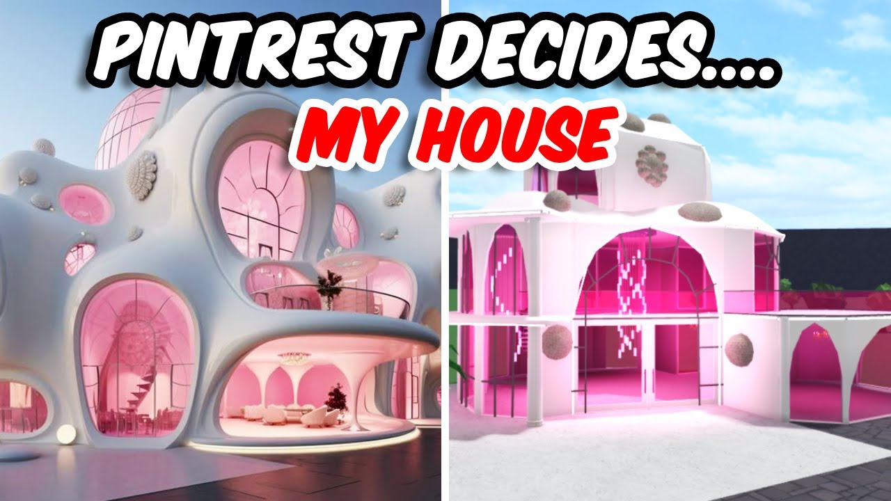 LETTING PINTREST CHOOSE THE EXTERIOR OF MY HOUSE in bloxburg